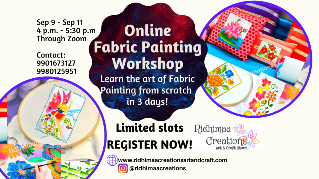 online fabric painting workshop